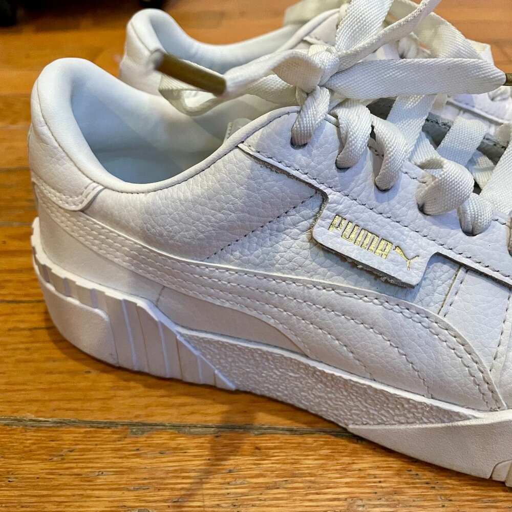 Puma Womens White Wedge Sneakers – Cali Wedge Size 7.5